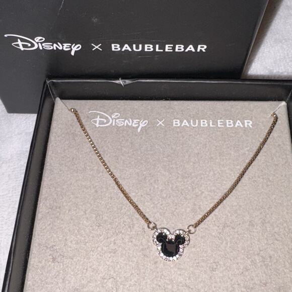 DISNEY X BAUBLEBAR Mickey Mouse Pendant Necklace In Gift box NEW - Picture 1 of 5